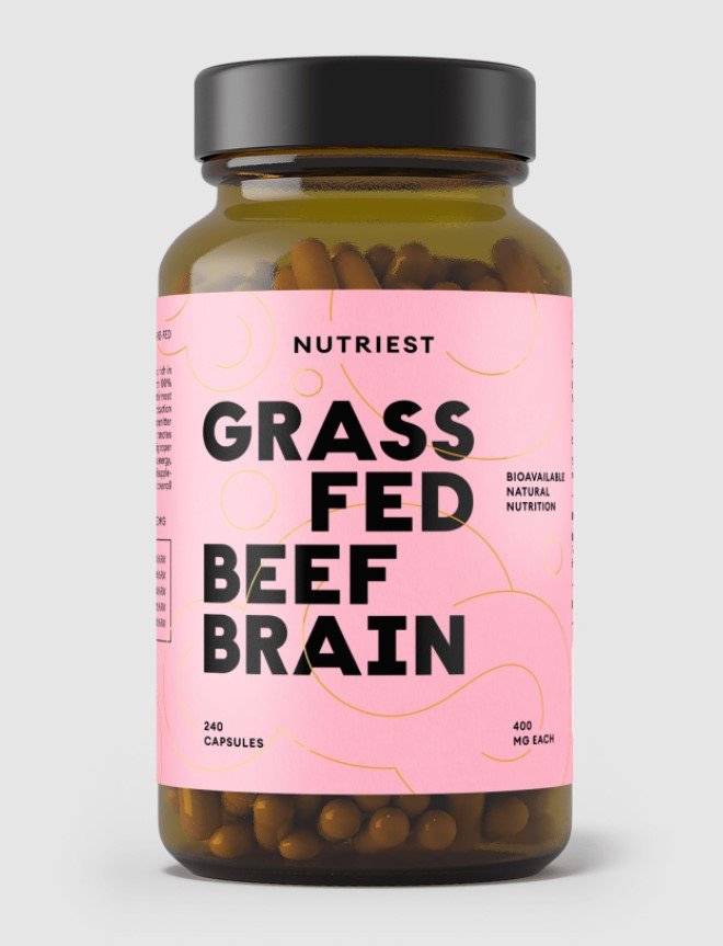 Nutriest Beef Brain / Сублімовані мізки яловичини трав'яної відгодівлі 240 капсул