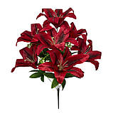 Штучні квіти букет лілії Імператорські, 55см, фото 2