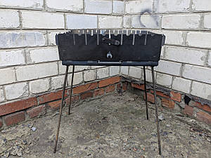 Мангал валіза 3 мм на 8 шампурів (Вогник)