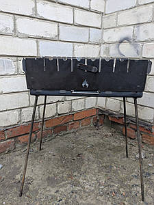 Мангал валіза 3 мм на 10 шампурів (Вогник)