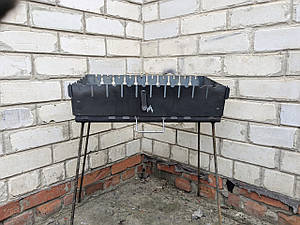 Мангал валіза 3 мм на 12 шампурів (Вогник)