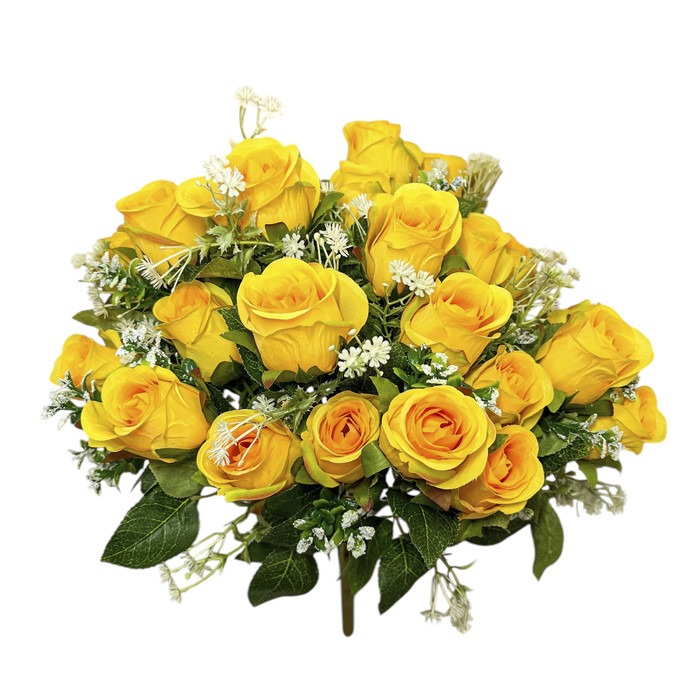 Штучні квіти букет бутони троянд Кармеліта серія VIP, 50см, фото 1