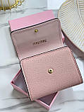 Гаманець Miu Miu жіночий міні Міу Міу рожевий, фото 3