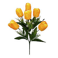 Штучні квіти букет тюльпани з дрібноцвітом, 37см