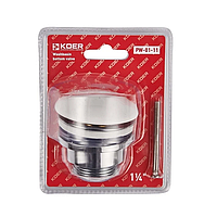 Донний клапан для умивальника Koer PW-01-11 1 1/4'' (KR3405) кнопка