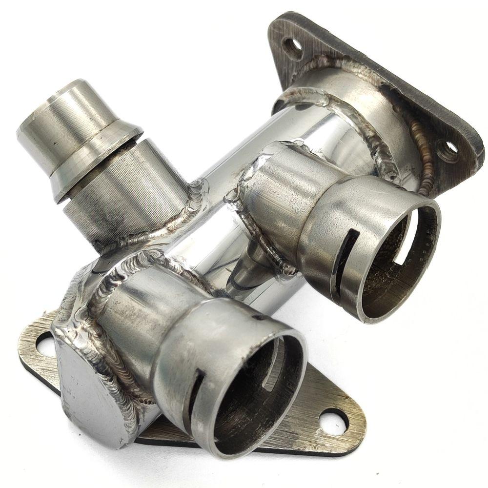 Фланець охолодження 058121132 Audi, VW  з нержавійки - ДОВІЧНА ГАРАНТІЯ, фото 1