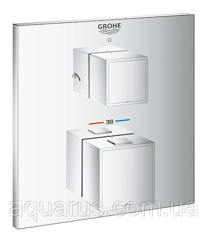 Термостат прихованого монтажу на 2 споживачі Grohe Grohtherm Cube (24154000), фото 1