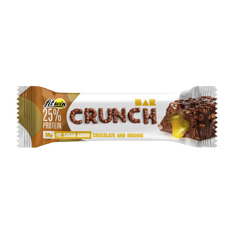 Crunch Bar No Sugar Added (50 g, chocolate and orange)