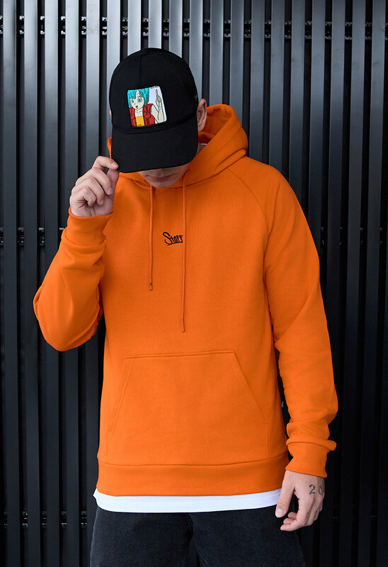 Яскраве молодіжне худі Staff orange logo reglan