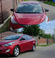 Накладки на дзеркала без вирізу під поворот BMW-style (2 шт) для Hyundai Elantra (MD/UD) 2011-2015 рр