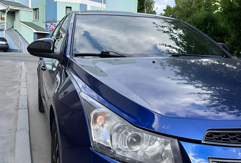 Накладки на дзеркала BMW-Style для Chevrolet Cruze (2009-2015) ABS-пластик (2 шт), фото 1