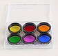 Кольорові фільтри, світлофільтри 6 шт./комплект 1,25" для телескопа, фото 3