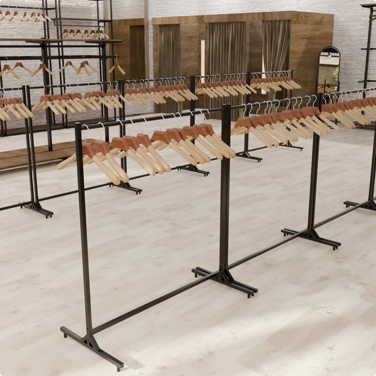 Варіант встановлення обладнання для магазину одягу