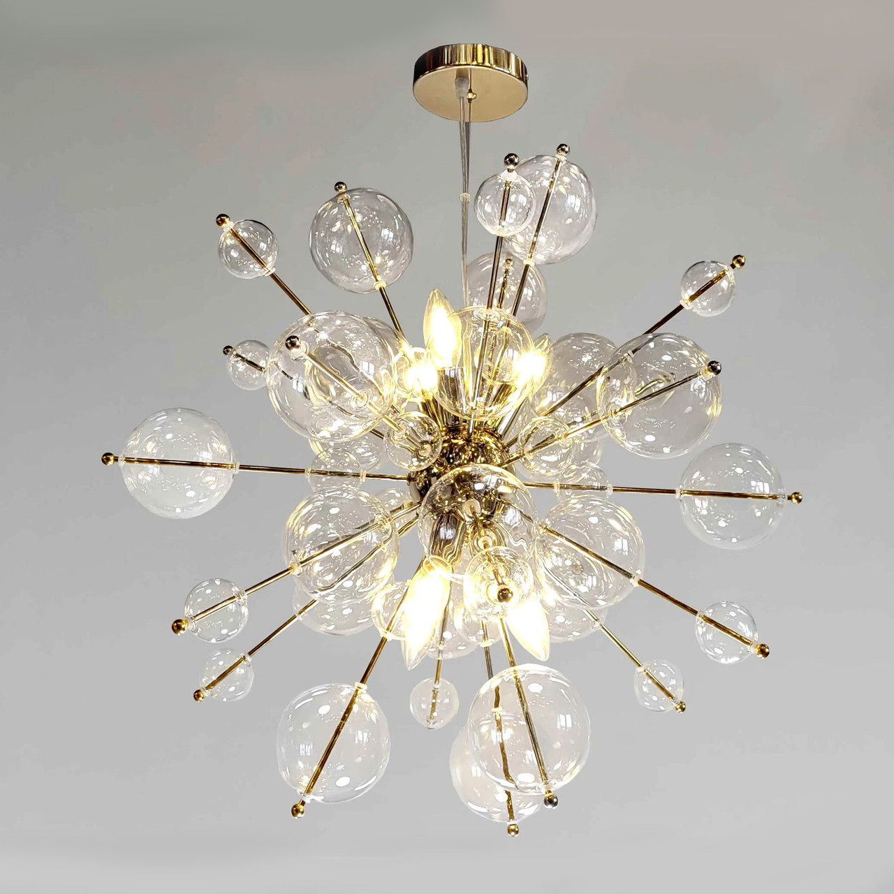 Золота стельова люстра у стилі Арт деко 6403GD, фото 1