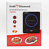 Індукційна плита сенсорна, 2400Вт, Gold Diamond TK09902 / Плита індукційна / Одноконфорочна електроплита, фото 10