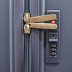 Валіза дорожня 3 в 1 трійка на колесах поліпропілен 75*47 см у різних кольорах Cans Синій, фото 4