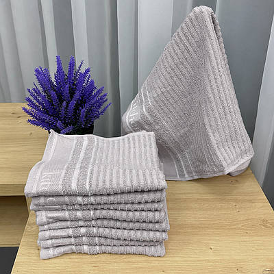 Рушник (40х60 см) махровий Aisha Кitchen колір сірий (86-071)