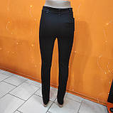 Штани Жіночі скіні на флісі S чорні, фото 2