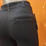 Штани Жіночі скіні на флісі S чорні, фото 6