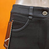 Штани Жіночі скіні на флісі S чорні, фото 7