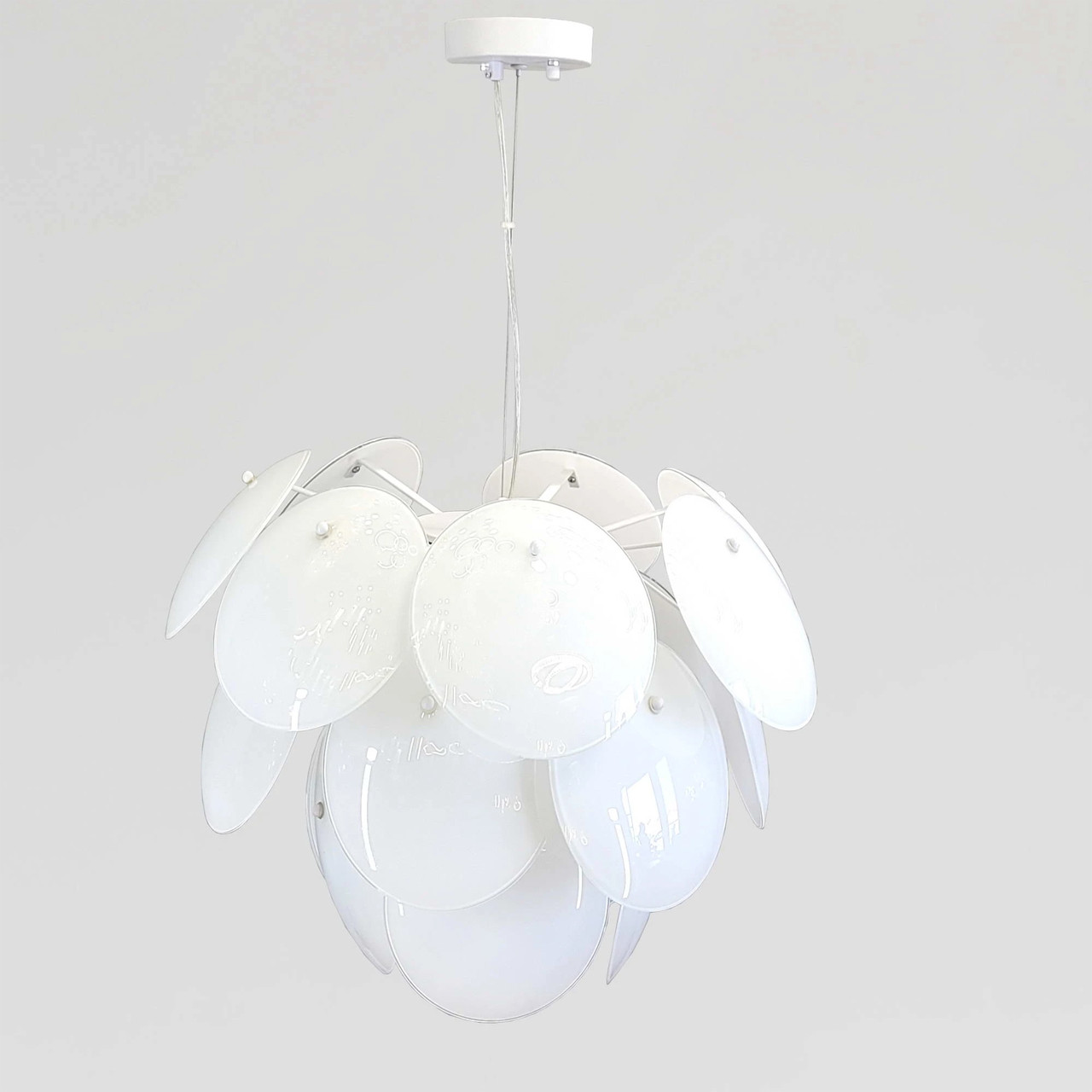 Стельова люстра у білому колборі у стилі Арт деко 6794/55WH, фото 1