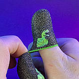 Ігрові напальчники DINO (1 пара 2 шт) для ігор на телефоні смартфоні планшеті pubg пабг пубг standoff 2, фото 6