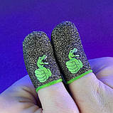 Ігрові напальчники DINO (1 пара 2 шт) для ігор на телефоні смартфоні планшеті pubg пабг пубг standoff 2, фото 5