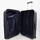 Валіза дорожня 3 в 1 трійка на колесах поліпропілен 76*48 см у різних кольорах Cans Чорний, фото 5