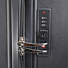 Валіза дорожня 3 в 1 трійка на колесах поліпропілен 76*48 см у різних кольорах Cans Чорний, фото 6