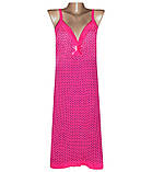 Жіноча нічна сорочка Samo на тонких бретелях коротка КОЛІР РАНДОМНИЙ із бавовни, L, фото 2