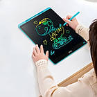 Дитячий планшет для малювання 10", від батарейок, XO V01, Блакитний / LCD-планшет / Графічний планшет, фото 3