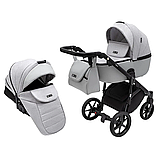 Коляска 2 в 1 Adamex Nola PS-46 світло-сірий, фото 2