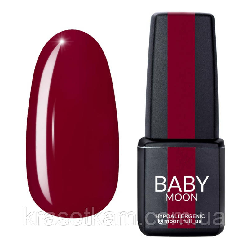 Гель-лак BABY Moon Red Chic No003 глибокий червоно-пурпурний, 6 мл., фото 1