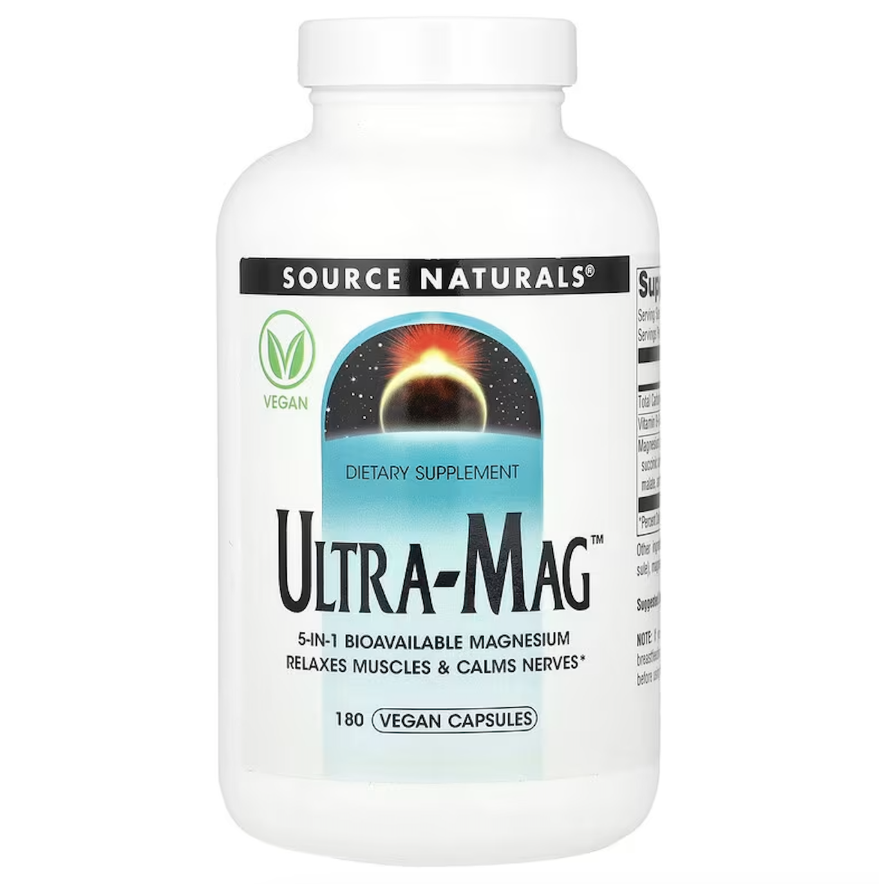 Source Naturals, Ultra-Mag, 180 веганських капсул