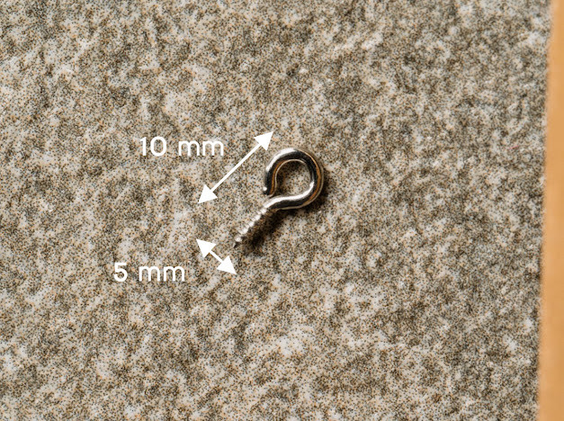 Гвинтик металевий. Колір "світле срібло". 10х5 мм, фото 1