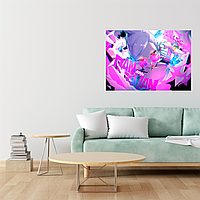 Плакат-постер на стіну з оригінальним принтом аніме-манги Dandadan Дандадан  "Seiko Ayase Сейко Аясе арт"