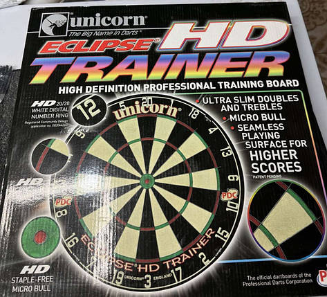 Дартс-проф. мішень Unicorn HD Trainer Англія для професійних тренувань б/у, фото 4