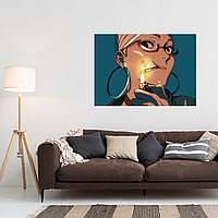 Плакат-постер на стіну з оригінальним принтом аніме-манги Dandadan Дандадан  "Seiko Ayase Сейко Аясе"