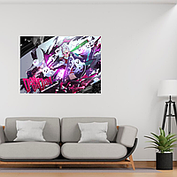 Плакат-постер на стіну з оригінальним принтом аніме-манги Dandadan Дандадан "Seiko Ayase Сейко Аясе привиди"