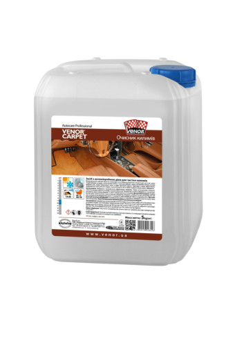 Засіб для чистки килимів з антимікробною дією Venor Сarpet 5 л, фото 1