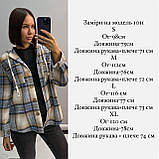 Стильна жіноча сорочка Тканина: клітинка котон, капюшон трикотаж Розмір: S, M, L, XL, фото 10