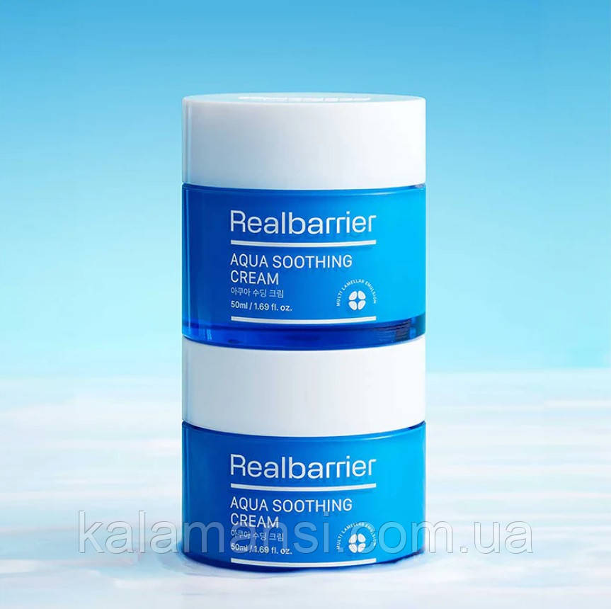 Глибоко зволожуючий крем для подразненої шкіри Real Barrier Aqua Soothing Cream 50 мл