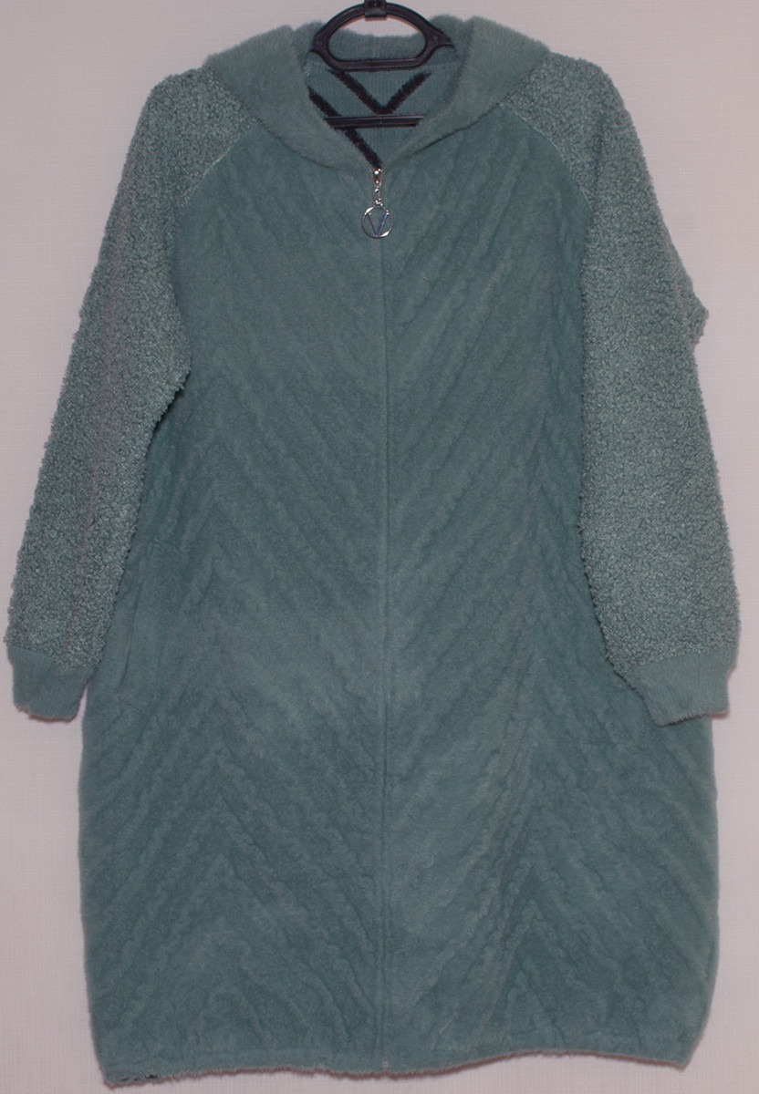 Альпака  кардиган теплий з каптуром