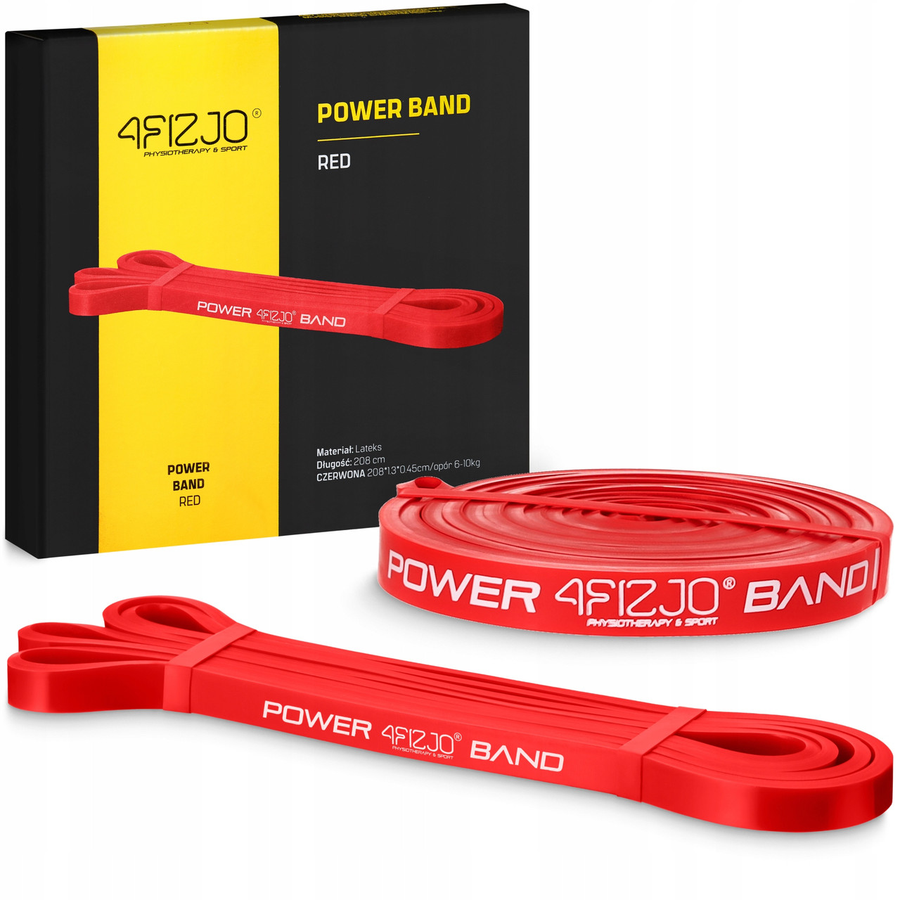 Еспандер-петля (гумка для фітнесу та спорту) 4FIZJO Power Band 13 мм 6-10 кг 4FJ1059 Poland