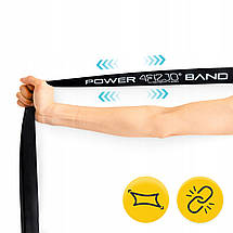 Еспандер-петля (гумка для фітнесу та спорту) 4FIZJO Power Band 21 мм 12-17 кг 4FJ1066 Poland, фото 6