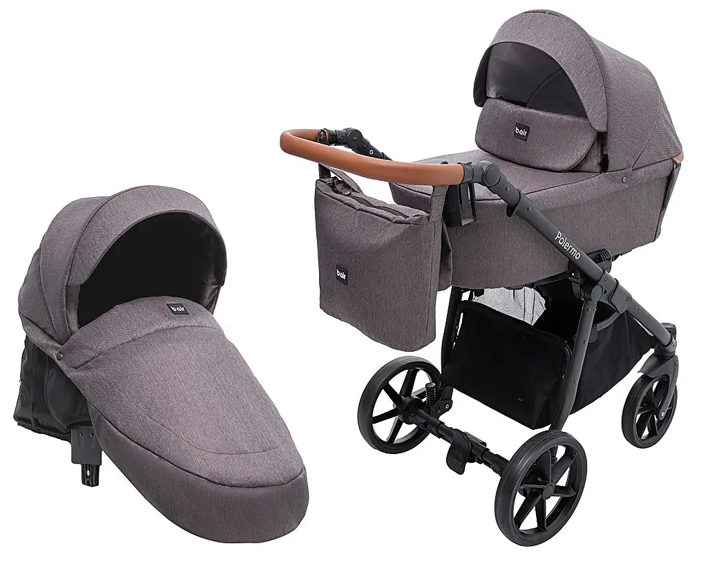 Коляска 2 в 1 Bair Palermo BP-22 шоколад, фото 1