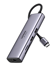 Мультипортовий адаптер UGREEN CM512 Gray (60515)