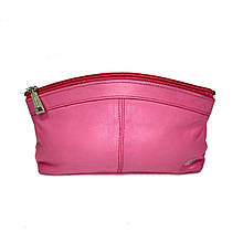 Косметичка жіноча рожева з натуральної шкіри Swan (Індія) 512144/rose 23*13*5 см