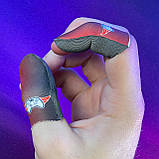 Ігрові напальчники P1 PLAY (1 пара 2 шт) для ігор на телефоні смартфоні планшеті срібне волокно pubg, фото 3