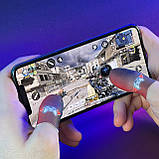 Ігрові напальчники P1 PLAY (1 пара 2 шт) для ігор на телефоні смартфоні планшеті срібне волокно pubg, фото 5